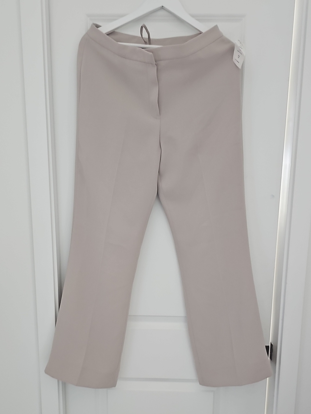 NWT Tahari Women's Light Taupe Wide-Leg Trousers sz 10P